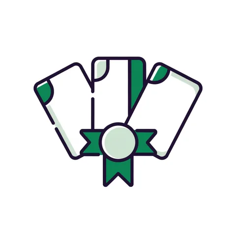 Certificates fanned like playing cards with a ribbon badge, representing the Series 7 exam